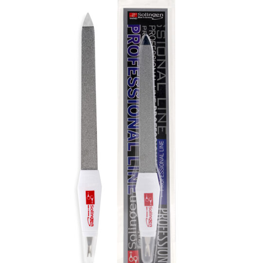 Filing and Removing Dead Skin/Design combining two functions in one tool provides complete nail care Solingen Exclusive Nail Files are dual-sided shaping and smoothing nails with ease. With high quality material, durable and healthy. Best choice for men's, womens' and kids' nail care.